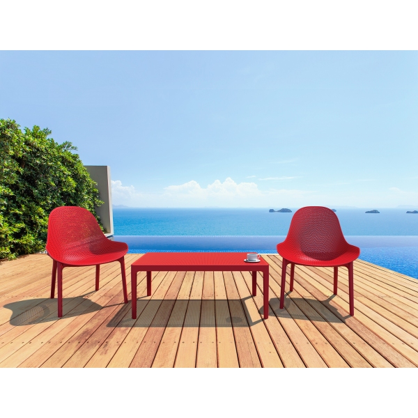 FL Sky 3 Piece Outdoor Lounge Setting with Coffee Table