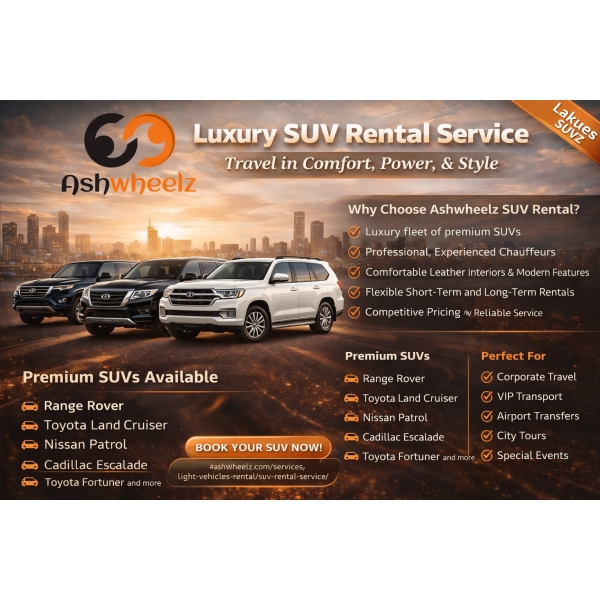 Luxury SUV Rental Service | Ashwheelz